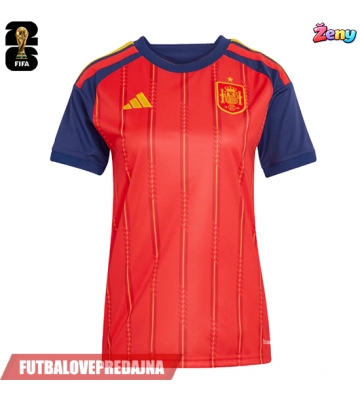 Lacne Ženy Futbalové dres Španielsko MS 2026 Krátky Rukáv - Domáci